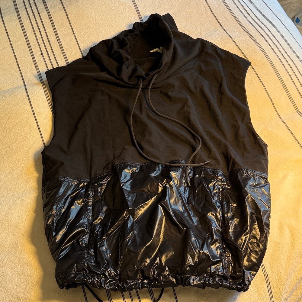 lululemon athletica Black Sleeveless Hoodie